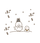 うさぎだけ。冬編。（個別スタンプ：10）