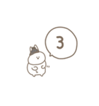 うさぎだけ。冬編。（個別スタンプ：33）
