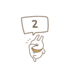 うさぎだけ。冬編。（個別スタンプ：34）