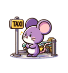 帰宅ねずみ（個別スタンプ：6）