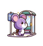 帰宅ねずみ（個別スタンプ：12）