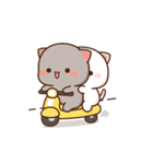 もちもち動くももねこちゃん 12(Version12)（個別スタンプ：1）