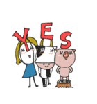 mottoのなかよしスタンプ♡なかよし（個別スタンプ：16）