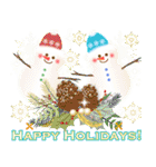 【再販】✨キラめく✨大人のお正月クリスマス（個別スタンプ：7）