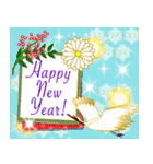 【再販】✨キラめく✨大人のお正月クリスマス（個別スタンプ：18）