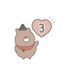 優しいお色のクマさん。冬編。（個別スタンプ：33）