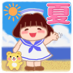 [LINEスタンプ] 毎日使える「でぶりん」夏3