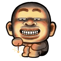 [LINEスタンプ] スキンヘッド（台詞なし）