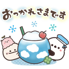 [LINEスタンプ] まるいやつらとトリさん☆季節の敬語(初夏)