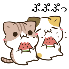 [LINEスタンプ] 動く！毎日五月病なねこたち 夏スタンプ