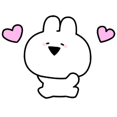 [LINEスタンプ] すこぶる動くウサギ【プチ】(敬語)