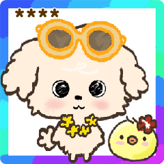 [LINEスタンプ] モコモコになりたいワンコ♡夏♡トイプー