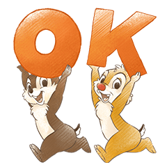 [LINEスタンプ] ほんわかイラスト風♪チップとデール