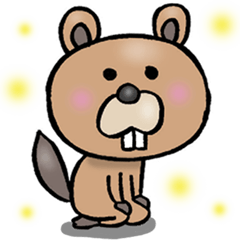 [LINEスタンプ] やみつきビーバー