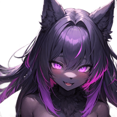 [LINEスタンプ] ケモノお姉さん_Cat woman