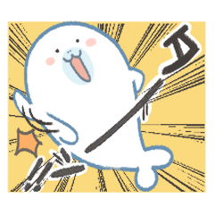 [LINEスタンプ] もちもちアザラシすたんぷ