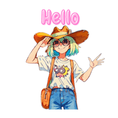 [LINEスタンプ] カウガールの日常