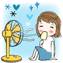 [LINEスタンプ] 普通に大人女子6（真夏の日常編)