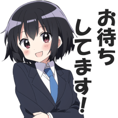 [LINEスタンプ] 働く女子のビジネス挨拶スタンプ