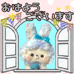 [LINEスタンプ] ▶️背景が動く♡本物のぬいぐるみ♡日常