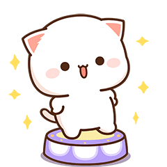 [LINEスタンプ] もちもち動くももねこちゃん14