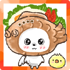 [LINEスタンプ] 愛犬家のわんこ♡たい焼き＆たこ焼き