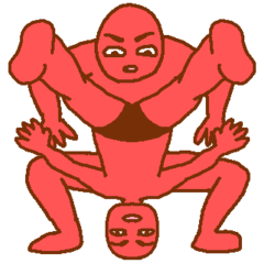 [LINEスタンプ] 異世界転生言い訳 赤男