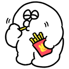 [LINEスタンプ] 大丈夫なきもちになる おもちとジャガイモ
