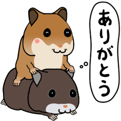 [LINEスタンプ] きゃわゅぃーハムパム