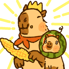 [LINEスタンプ] カピ王国 基本の英語表現40スタンプ