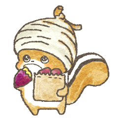[LINEスタンプ] どんぐりす【秋のスタンプ】