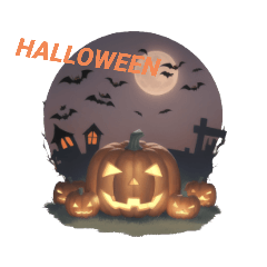 [LINEスタンプ] ハロウィン エンブレム