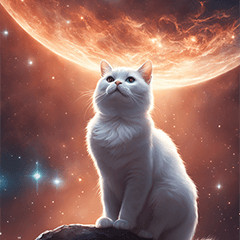 [LINEスタンプ] BIG宇宙の中の猫