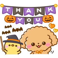 [LINEスタンプ] 飛び出す♡トイプーの秋