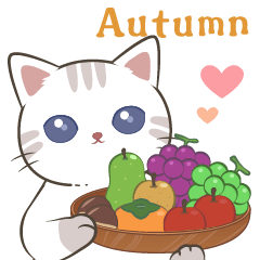 [LINEスタンプ] ほっこり秋にゃんこ【敬語多め】