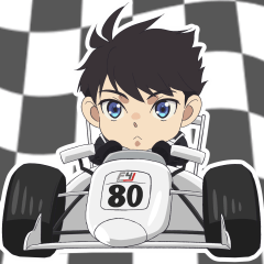 [LINEスタンプ] TVアニメ『オーバーテイク！』第一弾の画像（メイン）