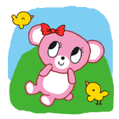 [LINEスタンプ] 小さなピンクマギー