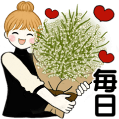 [LINEスタンプ] キュートなお団子ちゃん14 ☆ 毎日シンプル