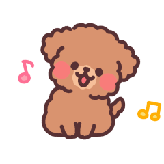 [LINEスタンプ] 動く！ふわふわもこもこトイプードル