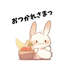 [LINEスタンプ] うさぎのうーちゃんの日常
