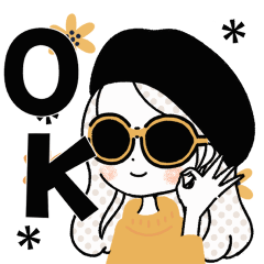 [LINEスタンプ] 動く♡毎日使える♡おしゃかわガーリー