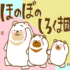 [LINEスタンプ] ほのぼの☆しろくま団【毎日言葉】