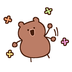 [LINEスタンプ] ミニくまジョゴン を連れて。