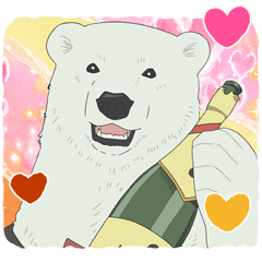 [LINEスタンプ] 「しろくまカフェ」シロクマくんがいっぱい