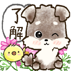 [LINEスタンプ] 愛犬家のわんこ♡ふんわり優しい【挨拶】