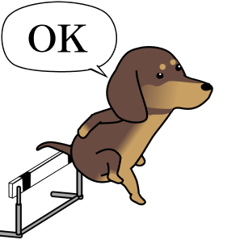 [LINEスタンプ] 激しく尻尾をふるイヌ size L