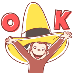 [LINEスタンプ] おさるのジョージ エブリデイ キュリアス！