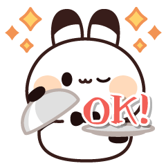 [LINEスタンプ] 飛び出す♪執事うさぎくん 気づかいVer.