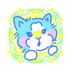 [LINEスタンプ] あおいにゃんこ