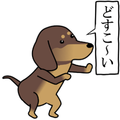 [LINEスタンプ] 激しく尻尾をふるイヌ size L 2